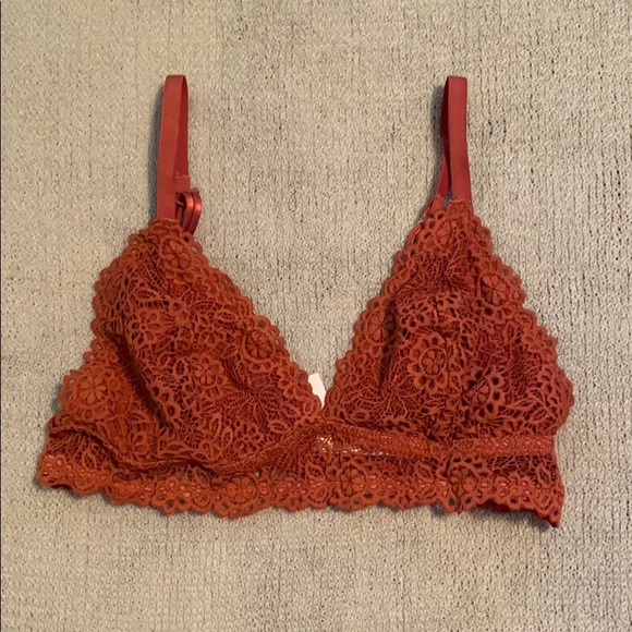 burnt orange bralette